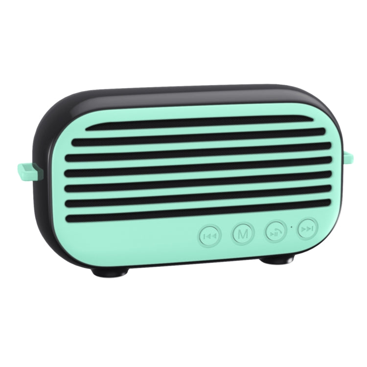 New Rixing NR-3000M Bluetooth 5.0 Portable Karaoke Wireless Bluetooth Speaker with Microphone & Shoulder Strap(Green) - Desktop Speaker by NewRixing | Online Shopping UK | buy2fix