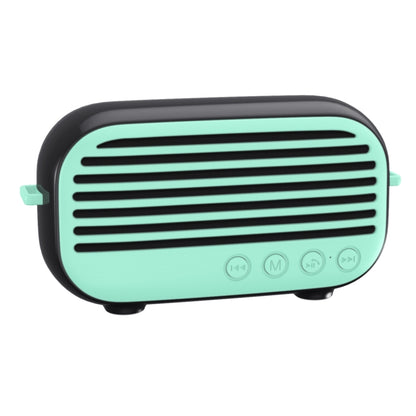 New Rixing NR-3000M Bluetooth 5.0 Portable Karaoke Wireless Bluetooth Speaker with Microphone & Shoulder Strap(Green) - Desktop Speaker by NewRixing | Online Shopping UK | buy2fix