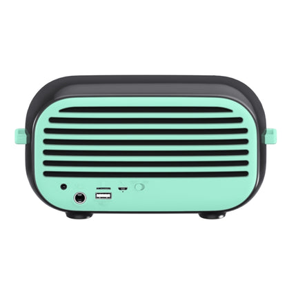 New Rixing NR-3000M Bluetooth 5.0 Portable Karaoke Wireless Bluetooth Speaker with Microphone & Shoulder Strap(Green) - Desktop Speaker by NewRixing | Online Shopping UK | buy2fix