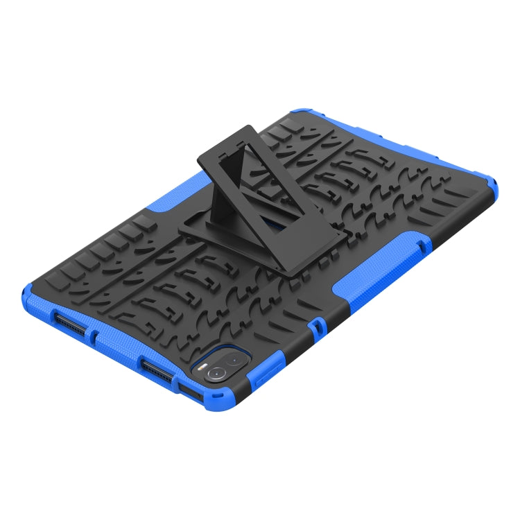 Tire Texture TPU + PC Shockproof Case with Holder For Xiaomi Pad 5 / 5 Pro(Blue) - More Tablet Cases by buy2fix | Online Shopping UK | buy2fix