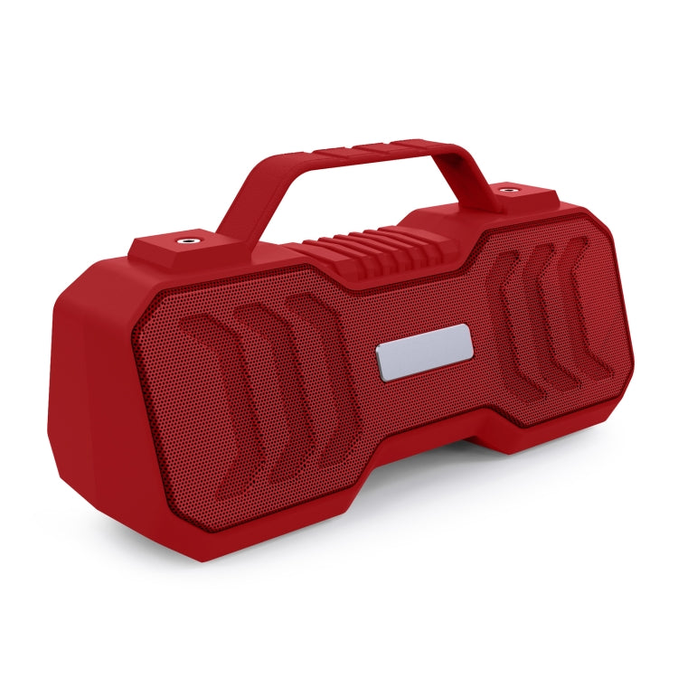 New Rixing NR-4500M Bluetooth 5.0 Portable Outdoor Karaoke Wireless Bluetooth Speaker with Microphone(Red) - Desktop Speaker by NewRixing | Online Shopping UK | buy2fix