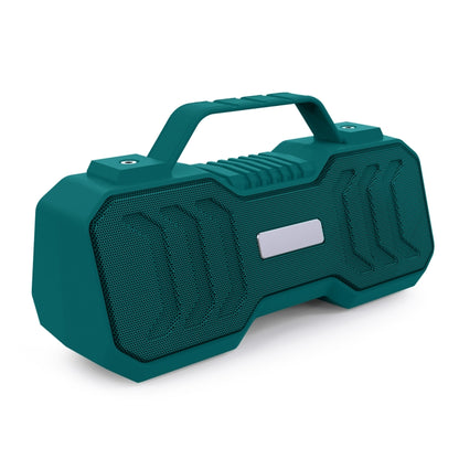 New Rixing NR-4500M Bluetooth 5.0 Portable Outdoor Karaoke Wireless Bluetooth Speaker with Microphone(Green) - Desktop Speaker by NewRixing | Online Shopping UK | buy2fix