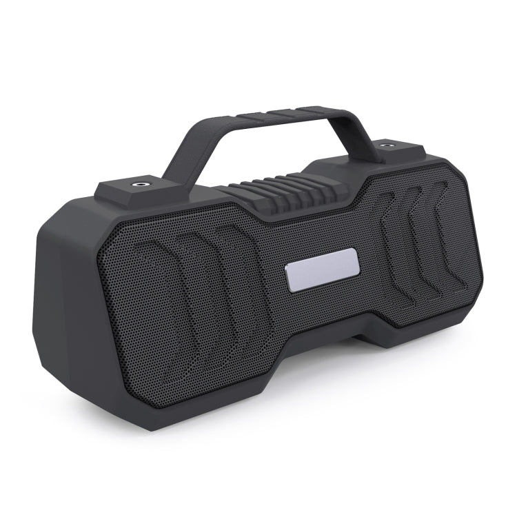 New Rixing NR-4500M Bluetooth 5.0 Portable Outdoor Karaoke Wireless Bluetooth Speaker with Microphone(Grey) - Desktop Speaker by NewRixing | Online Shopping UK | buy2fix