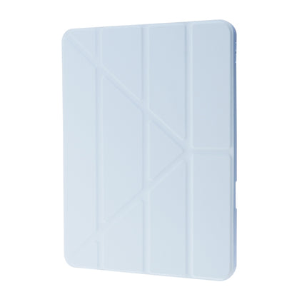 Deformation Transparent Acrylic Horizontal Flip PU Leather Case with Multi-folding Holder & Sleep / Wake-up Function & Pen Slot For iPad Air 2022 / 2020 10.9(Baby Blue) - iPad Air (2022) / (2020) 10.9 Cases by buy2fix | Online Shopping UK | buy2fix