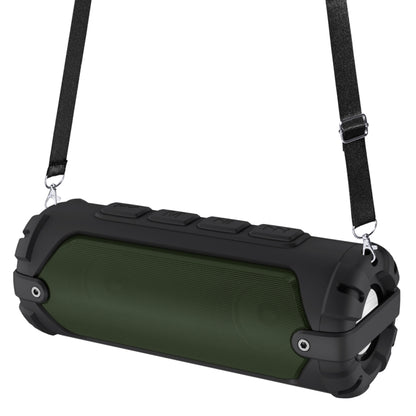 New Rixing NR-6013 Bluetooth 5.0 Portable Outdoor Wireless Bluetooth Speaker with Shoulder Strap(Green) - Desktop Speaker by NewRixing | Online Shopping UK | buy2fix