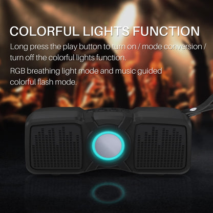 New Rixing NR-9011 Bluetooth 5.0 Portable Outdoor Wireless Bluetooth Speaker(Black) - Desktop Speaker by NewRixing | Online Shopping UK | buy2fix