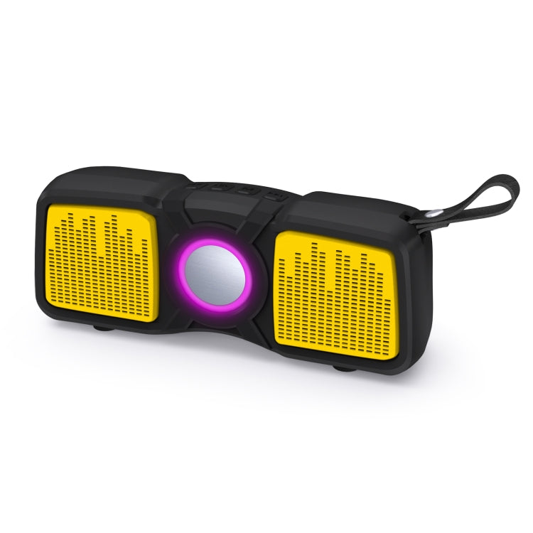 New Rixing NR-9011 Bluetooth 5.0 Portable Outdoor Wireless Bluetooth Speaker(Yellow) - Desktop Speaker by NewRixing | Online Shopping UK | buy2fix