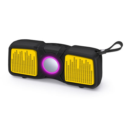 New Rixing NR-9011 Bluetooth 5.0 Portable Outdoor Wireless Bluetooth Speaker(Yellow) - Desktop Speaker by NewRixing | Online Shopping UK | buy2fix