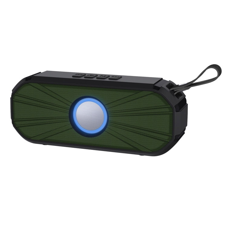New Rixing NR-9012 Bluetooth 5.0 Portable Outdoor Wireless Bluetooth Speaker(Green) - Desktop Speaker by NewRixing | Online Shopping UK | buy2fix