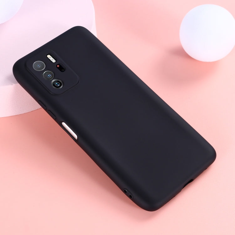 For Xiaomi Redmi Note 10 Pro 5G CN Version / Poco X3 GT 5G Solid Color Liquid Silicone Dropproof Full Coverage Protective Case(Black) - Xiaomi Cases by buy2fix | Online Shopping UK | buy2fix