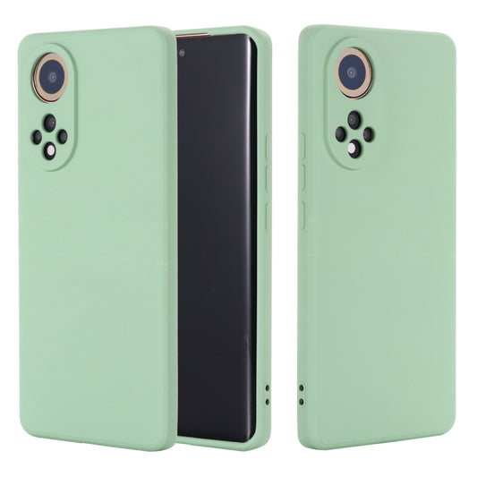 For Honor 50 Solid Color Liquid Silicone Dropproof Full Coverage Protective Case(Green) by buy2fix