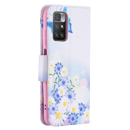 For Xiaomi Redmi 10 Colored Drawing Pattern Horizontal Flip Leather Case with Holder & Card Slots & Wallet(Butterfly Love) - Xiaomi Cases by buy2fix | Online Shopping UK | buy2fix