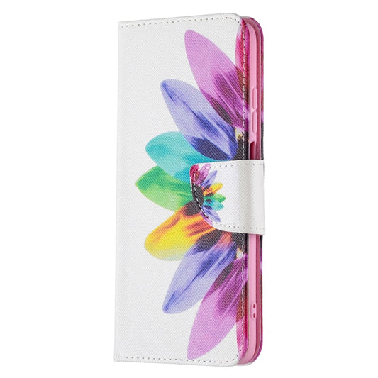 For Xiaomi Redmi 10 Colored Drawing Pattern Horizontal Flip Leather Case with Holder & Card Slots & Wallet(Sun Flower) by buy2fix