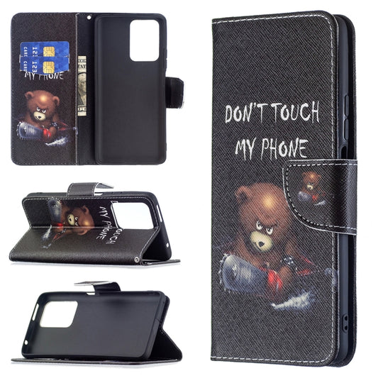 For Xiaomi Mi 11T Colored Drawing Pattern Horizontal Flip Leather Case with Holder & Card Slots & Wallet(Bear) - Xiaomi Cases by buy2fix | Online Shopping UK | buy2fix