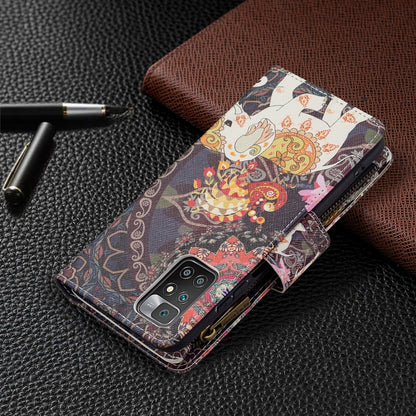 For Xiaomi Redmi 10 Colored Drawing Pattern Zipper Horizontal Flip Leather Case with Holder & Card Slots & Wallet(Flower Elephants) - Xiaomi Cases by buy2fix | Online Shopping UK | buy2fix