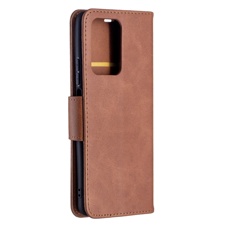 For Xiaomi Mi 11T Retro Lambskin Texture Pure Color Horizontal Flip PU Leather Case with Holder & Card Slots & Wallet & Lanyard(Brown) - Xiaomi Cases by buy2fix | Online Shopping UK | buy2fix