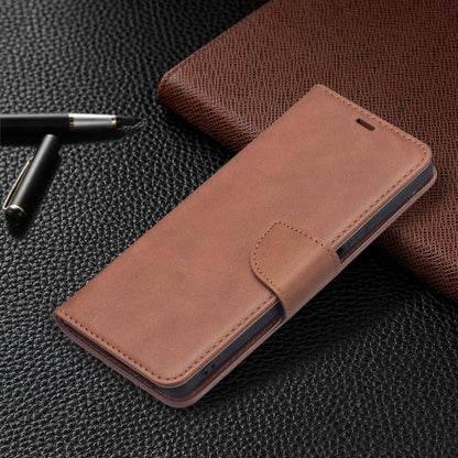 For Xiaomi Mi 11T Retro Lambskin Texture Pure Color Horizontal Flip PU Leather Case with Holder & Card Slots & Wallet & Lanyard(Brown) - Xiaomi Cases by buy2fix | Online Shopping UK | buy2fix