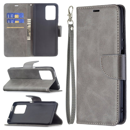 For Xiaomi Mi 11T Retro Lambskin Texture Pure Color Horizontal Flip PU Leather Case with Holder & Card Slots & Wallet & Lanyard(Grey) - Xiaomi Cases by buy2fix | Online Shopping UK | buy2fix