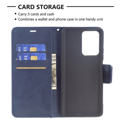 For Xiaomi Mi 11T Retro Lambskin Texture Pure Color Horizontal Flip PU Leather Case with Holder & Card Slots & Wallet & Lanyard(Blue) - Xiaomi Cases by buy2fix | Online Shopping UK | buy2fix