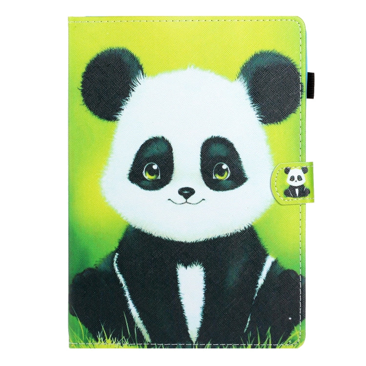 8 inch Universal Colored Drawing Horizontal Flip PU Leather Case with Holder & Card Slot(Panda) - 8 inch by buy2fix | Online Shopping UK | buy2fix