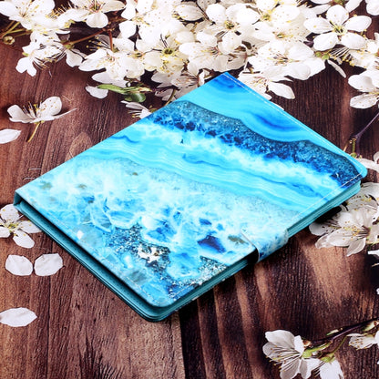 10 inch Universal Colored Drawing Horizontal Flip PU Leather Case with Holder & Card Slot(Blue Marble) - 10 - 11 inch by buy2fix | Online Shopping UK | buy2fix