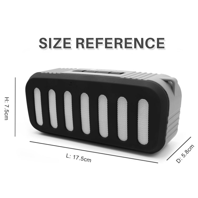 NewRixing NR-2013 TWS Car Exhaust Duct-shaped Bluetooth Speaker(White) - Desktop Speaker by NewRixing | Online Shopping UK | buy2fix