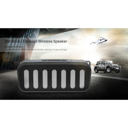 NewRixing NR-2013 TWS Car Exhaust Duct-shaped Bluetooth Speaker(Blue) - Desktop Speaker by NewRixing | Online Shopping UK | buy2fix