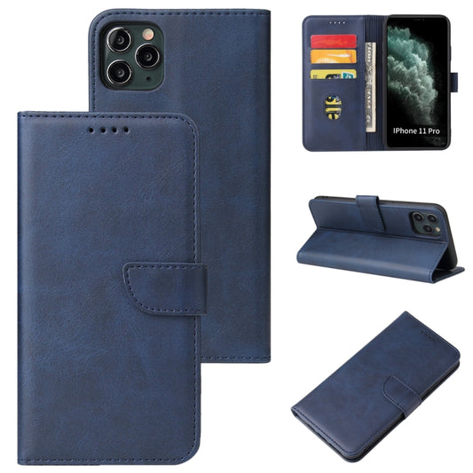 Calf Texture Buckle Horizontal Flip Leather Case with Holder & Card Slots & Wallet For iPhone 11 Pro Max(Blue) by buy2fix