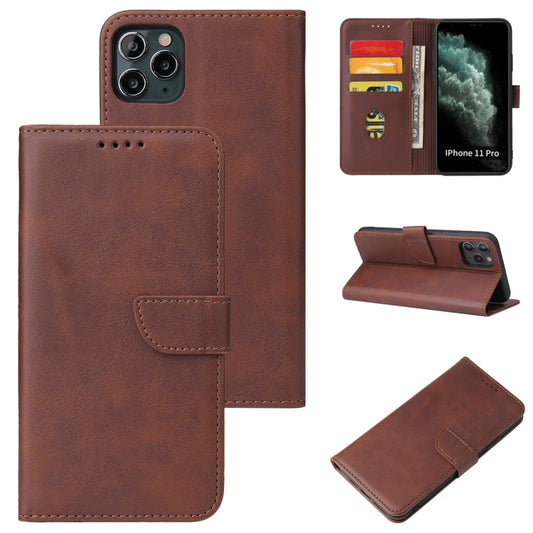 Calf Texture Buckle Horizontal Flip Leather Case with Holder & Card Slots & Wallet For iPhone 11 Pro Max(Brown) by buy2fix