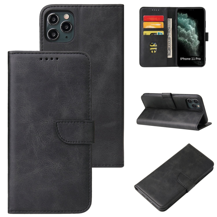 Calf Texture Buckle Horizontal Flip Leather Case with Holder & Card Slots & Wallet For iPhone 11 Pro(Black) by buy2fix
