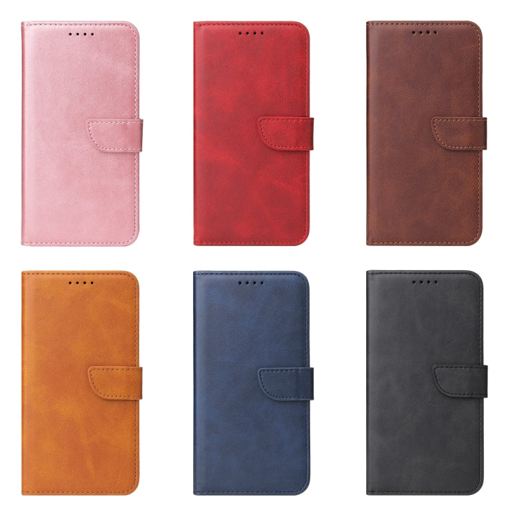 For iPhone X / XS Calf Texture Buckle Horizontal Flip Leather Case with Holder & Card Slots & Wallet(Red) by buy2fix