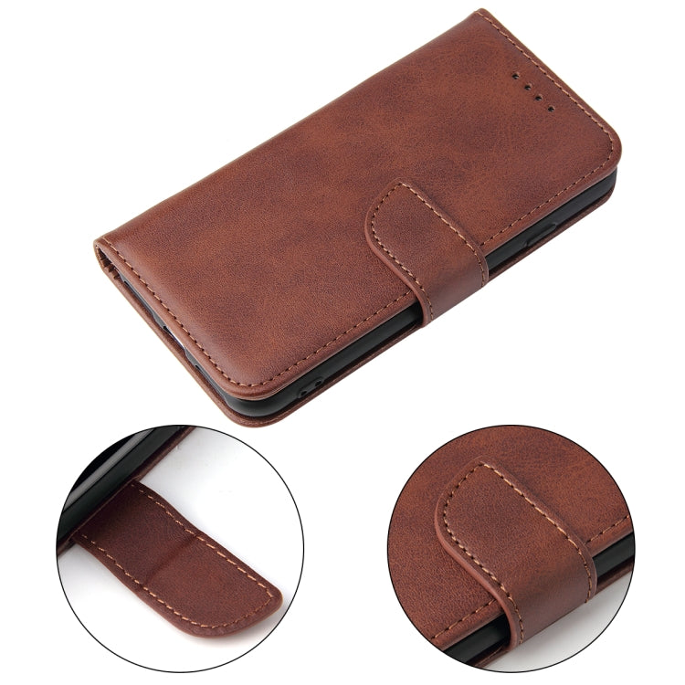 For iPhone SE 2022 / SE 2020 / 8 / 7 Calf Texture Buckle Horizontal Flip Leather Case with Holder & Card Slots & Wallet(Brown) - iPhone SE 2022 / 2020 / 8 / 7 Cases by buy2fix | Online Shopping UK | buy2fix