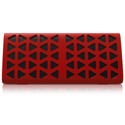 NewRixing NR-3021 TWS Hollow Triangle Pattern Bluetooth Speaker(Red) - Desktop Speaker by NewRixing | Online Shopping UK | buy2fix