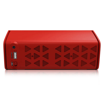 NewRixing NR-3021 TWS Hollow Triangle Pattern Bluetooth Speaker(Red) - Desktop Speaker by NewRixing | Online Shopping UK | buy2fix