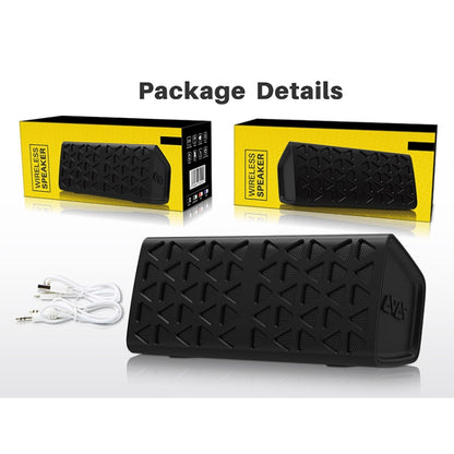 NewRixing NR-3021 TWS Hollow Triangle Pattern Bluetooth Speaker(Red) - Desktop Speaker by NewRixing | Online Shopping UK | buy2fix