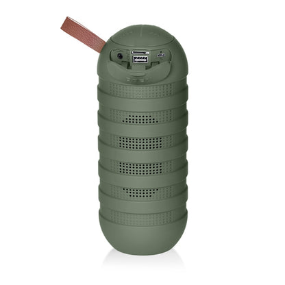 NewRixing NR-3025 TWS Outdoor Portable Splashproof Bluetooth Speaker with Flashlight Function(Green) - Desktop Speaker by NewRixing | Online Shopping UK | buy2fix