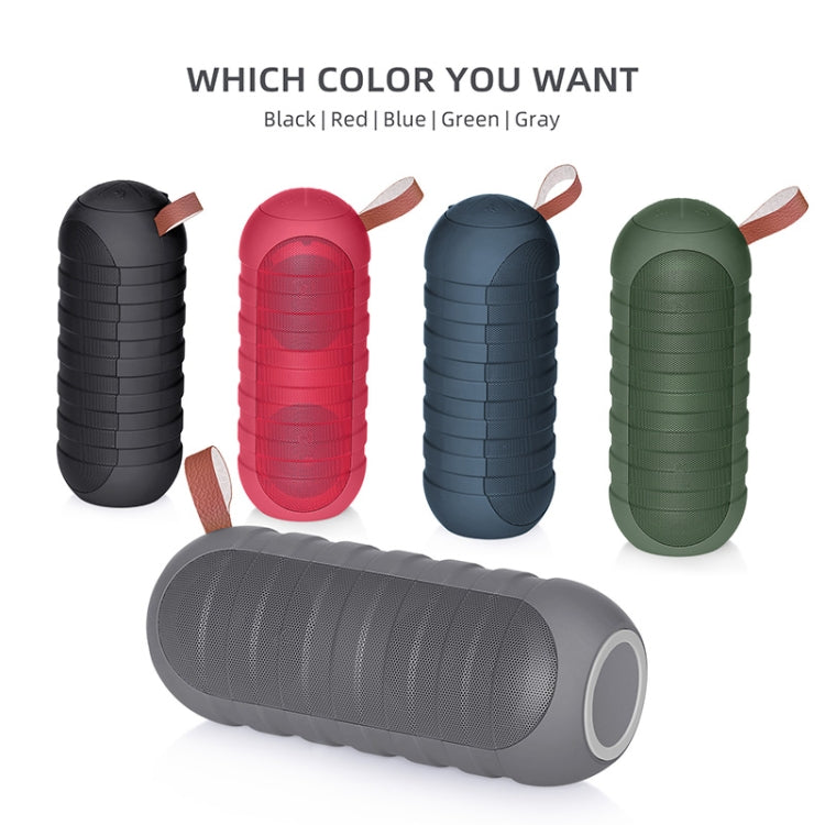 NewRixing NR-3025 TWS Outdoor Portable Splashproof Bluetooth Speaker with Flashlight Function(Green) - Desktop Speaker by NewRixing | Online Shopping UK | buy2fix