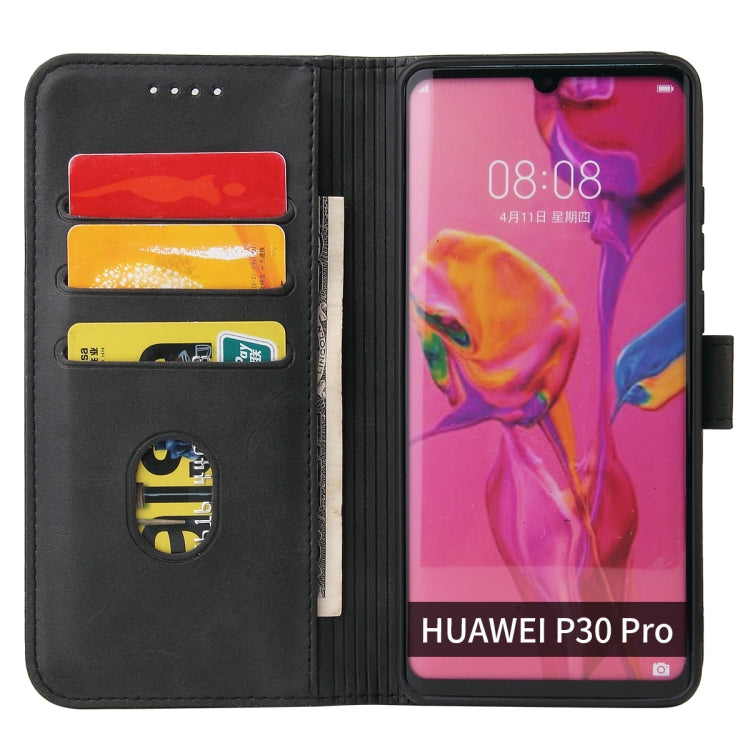 For Huawei P30 Pro Calf Texture Buckle Horizontal Flip Leather Case with Holder & Card Slots & Wallet(Black) - Huawei Cases by buy2fix | Online Shopping UK | buy2fix