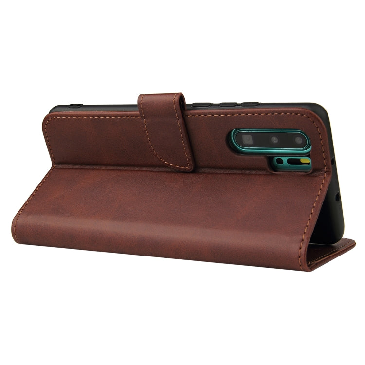 For Huawei P30 Pro Calf Texture Buckle Horizontal Flip Leather Case with Holder & Card Slots & Wallet(Brown) - Huawei Cases by buy2fix | Online Shopping UK | buy2fix