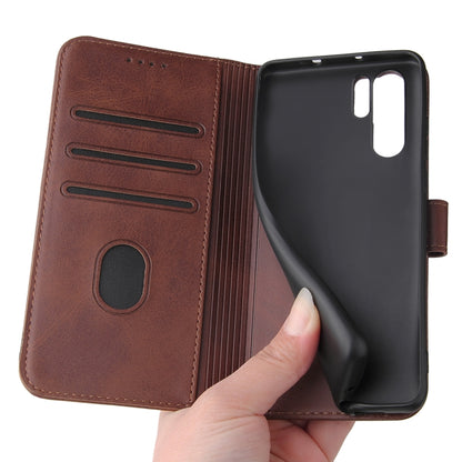 For Huawei P30 Pro Calf Texture Buckle Horizontal Flip Leather Case with Holder & Card Slots & Wallet(Brown) - Huawei Cases by buy2fix | Online Shopping UK | buy2fix