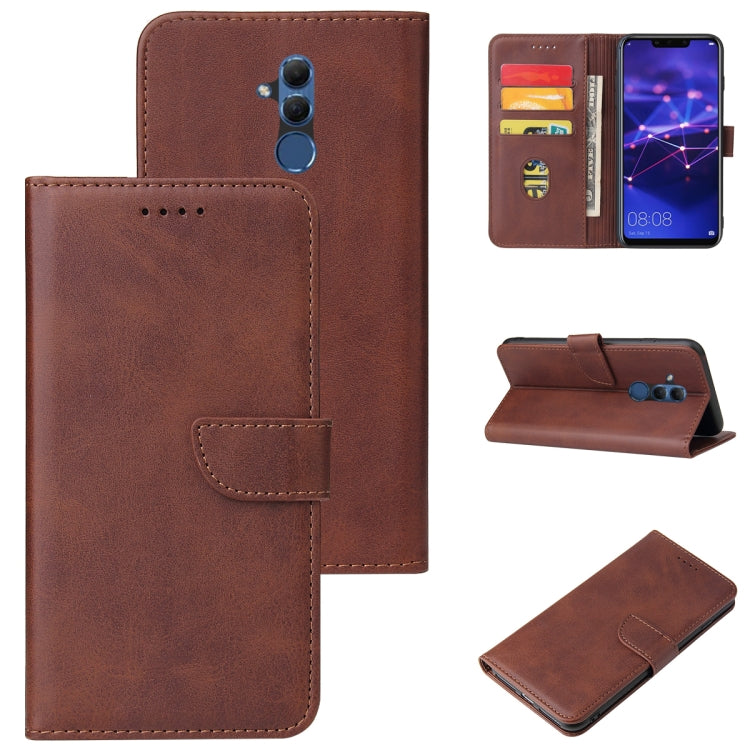 For Huawei Mate 20 Lite Calf Texture Buckle Horizontal Flip Leather Case with Holder & Card Slots & Wallet(Brown) - Huawei Cases by buy2fix | Online Shopping UK | buy2fix