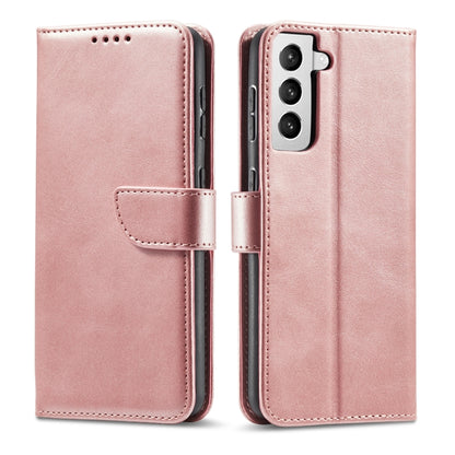 For Samsung Galaxy S21 5G Calf Texture Buckle Horizontal Flip Leather Case with Holder & Card Slots & Wallet(Rose Gold) - Galaxy S21 5G Cases by buy2fix | Online Shopping UK | buy2fix