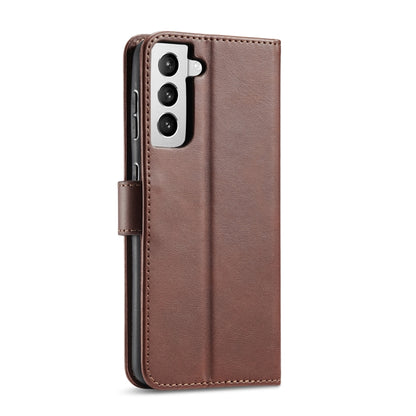 For Samsung Galaxy S21 5G Calf Texture Buckle Horizontal Flip Leather Case with Holder & Card Slots & Wallet(Brown) - Galaxy S21 5G Cases by buy2fix | Online Shopping UK | buy2fix