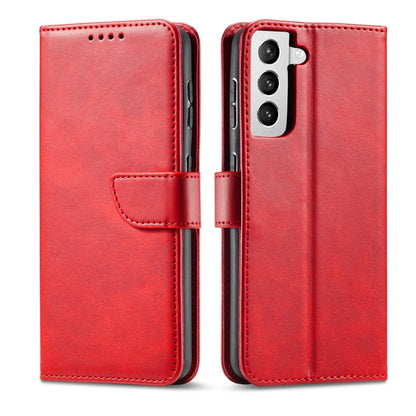 For Samsung Galaxy S21+ 5G Calf Texture Buckle Horizontal Flip Leather Case with Holder & Card Slots & Wallet(Red) - Galaxy S21+ 5G Cases by buy2fix | Online Shopping UK | buy2fix