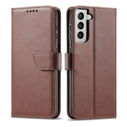 For Samsung Galaxy S21+ 5G Calf Texture Buckle Horizontal Flip Leather Case with Holder & Card Slots & Wallet(Brown) - Galaxy S21+ 5G Cases by buy2fix | Online Shopping UK | buy2fix