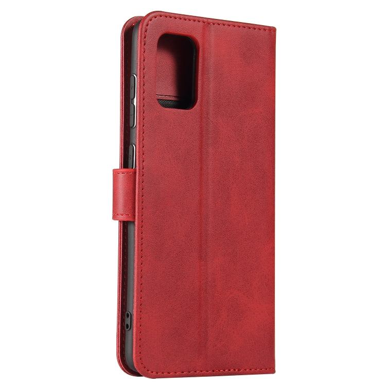 For Samsung Galaxy A71 Calf Texture Buckle Horizontal Flip Leather Case with Holder & Card Slots & Wallet(Red) by buy2fix