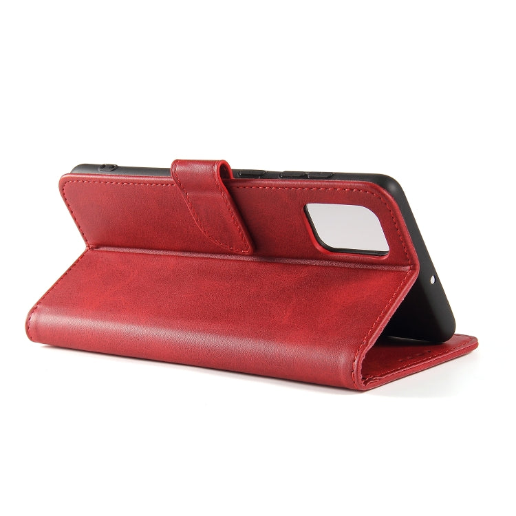 For Samsung Galaxy A71 Calf Texture Buckle Horizontal Flip Leather Case with Holder & Card Slots & Wallet(Red) by buy2fix