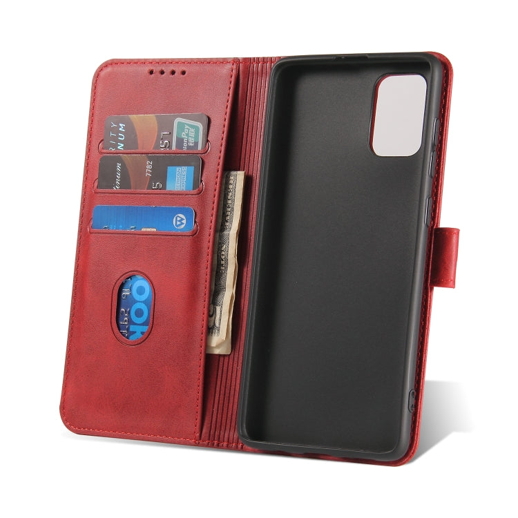 For Samsung Galaxy A71 Calf Texture Buckle Horizontal Flip Leather Case with Holder & Card Slots & Wallet(Red) by buy2fix