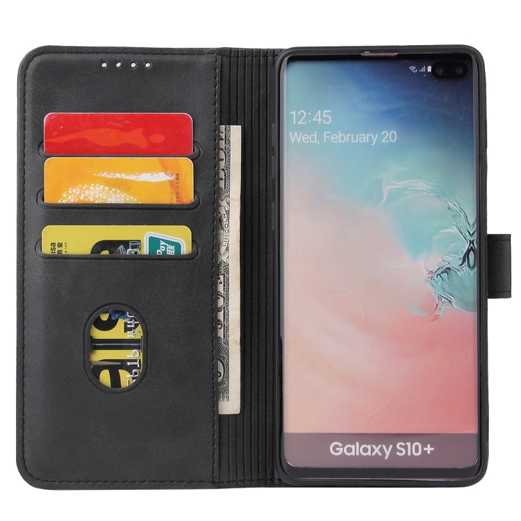 For Samsung Galaxy S10 Calf Texture Buckle Horizontal Flip Leather Case with Holder & Card Slots & Wallet(Black) by buy2fix