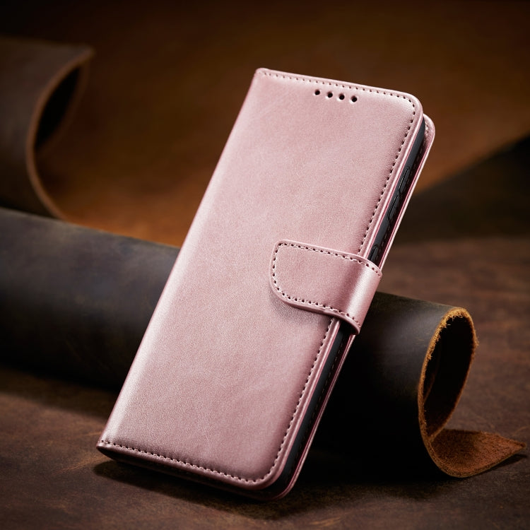 For Samsung Galaxy S10 Calf Texture Buckle Horizontal Flip Leather Case with Holder & Card Slots & Wallet(Rose Gold) by buy2fix